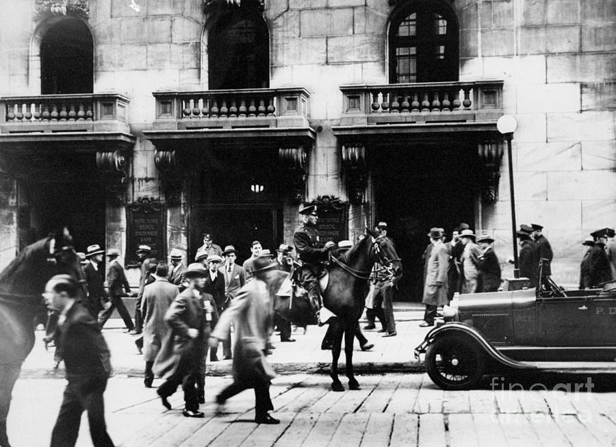 Outside The New York Stock Exchange Photograph by New York Daily News Archive