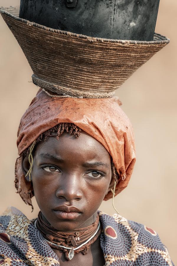 Tribe Photograph - Ovanguendelengo Girl by Trevor Cole