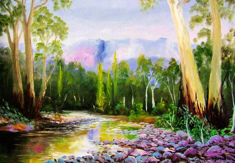 Oven river Painting by Glen Johnson