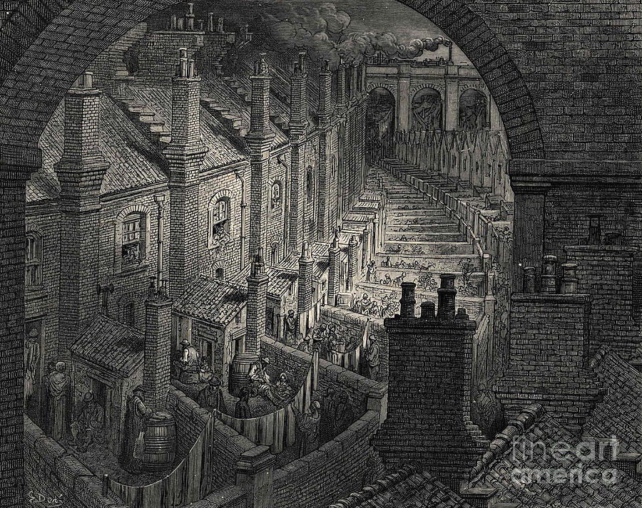 Over London - By Rail Drawing by Heritage Images