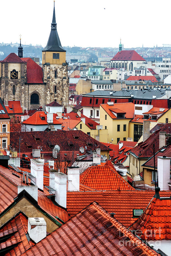 Over the Rooftops in Prague Photograph by John Rizzuto