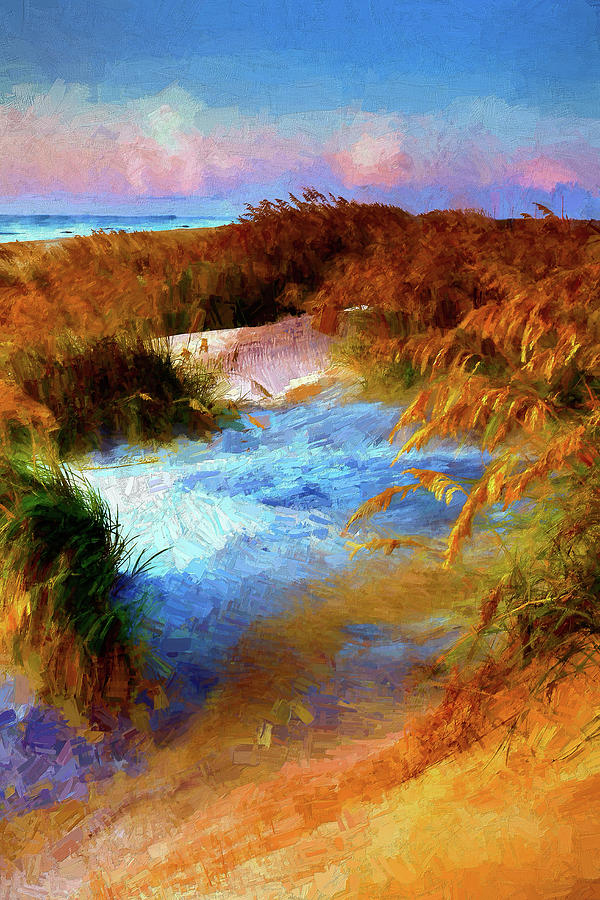 Over the Sand Dunes AP Painting by Dan Carmichael