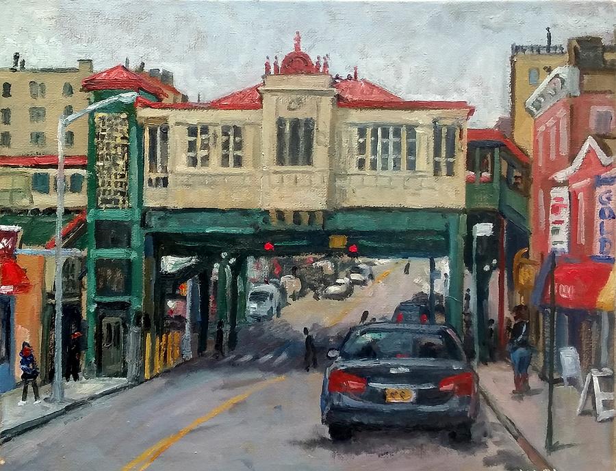 Overcast 231 Street Bronx NYC Painting by Thor Wickstrom