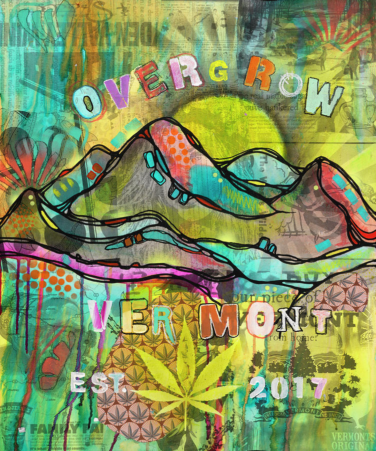 Madness Mixed Media - Overgrow Vermont by Dean Russo- Exclusive