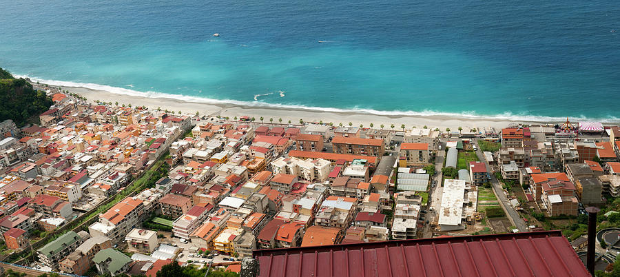 Overhead View Of Seaside Town Photograph by Stuart Mccall