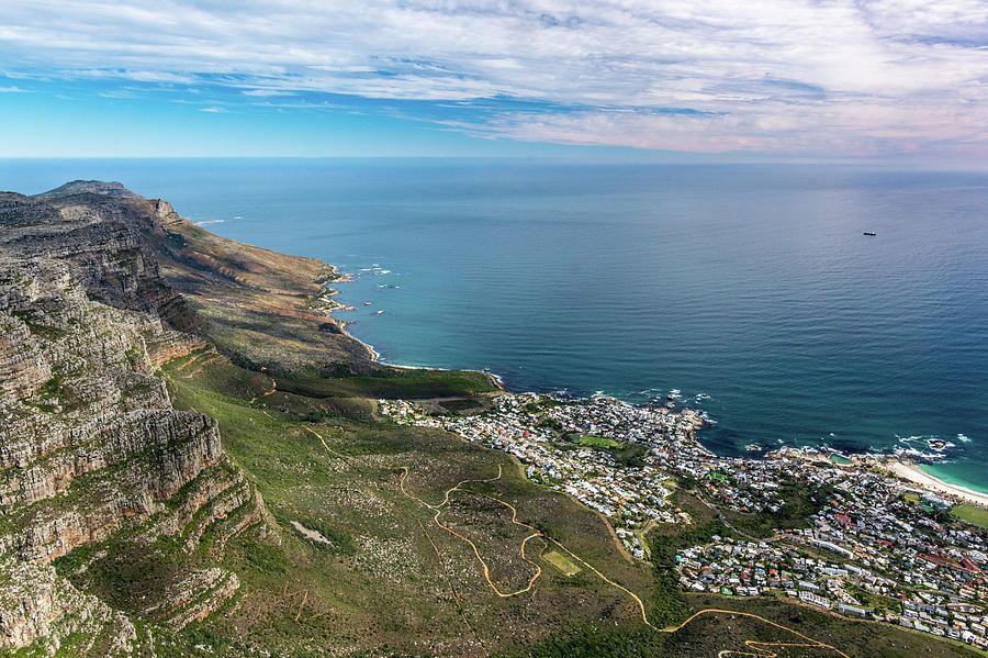 Overlooking Cape Town Photograph by Douglas Wielfaert