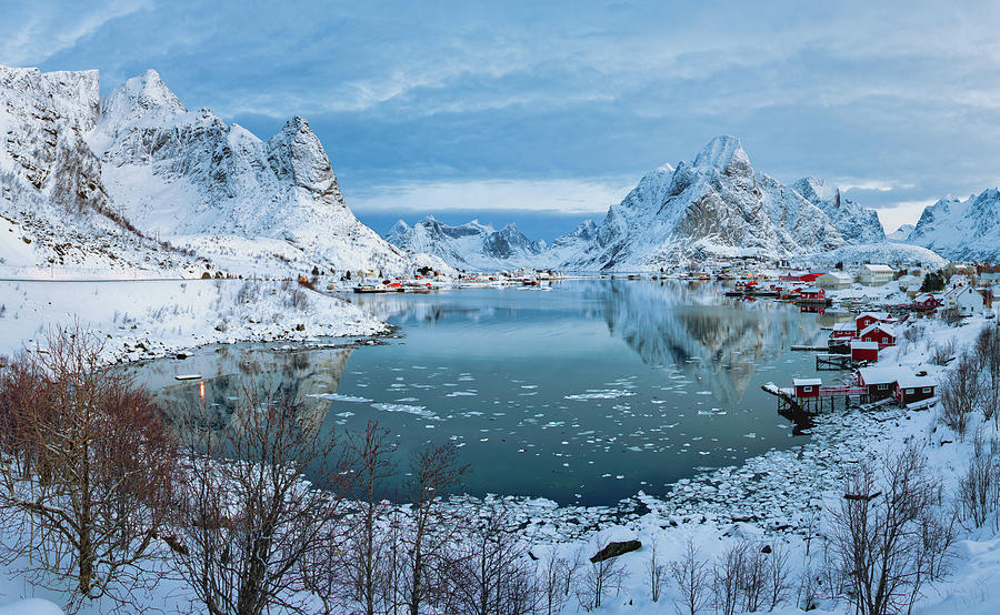 Overlooking Reine, Norway  Photograph by Jerry Fornarotto