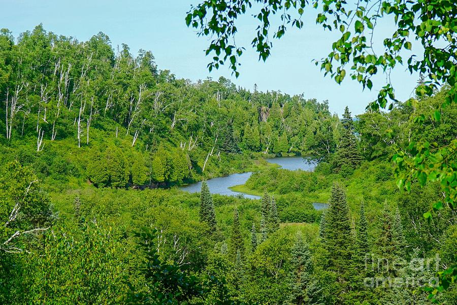 Overlooking the Gooseberry River Photograph by Susan Rydberg