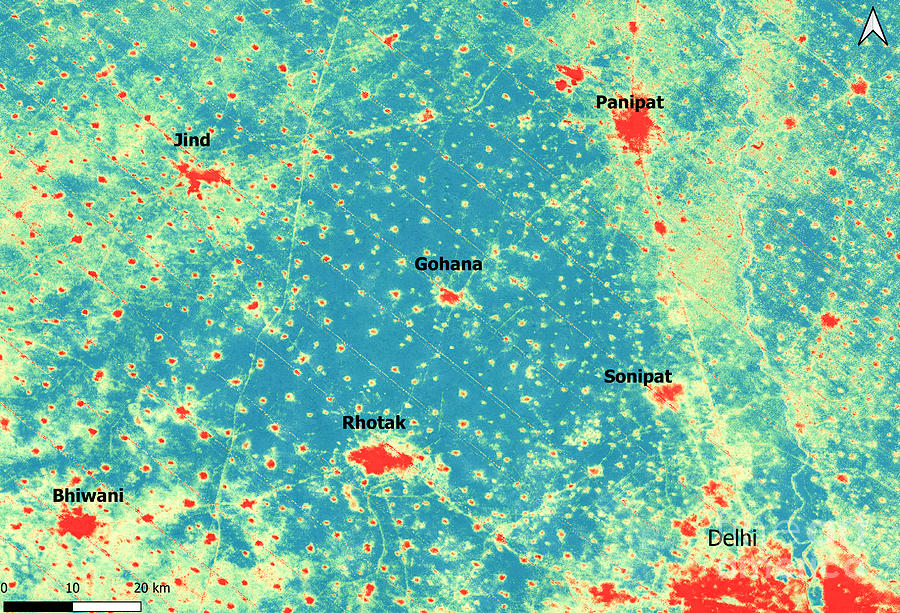 Overnight Heat During Indian Heatwave Photograph by Nasa/science Photo Library