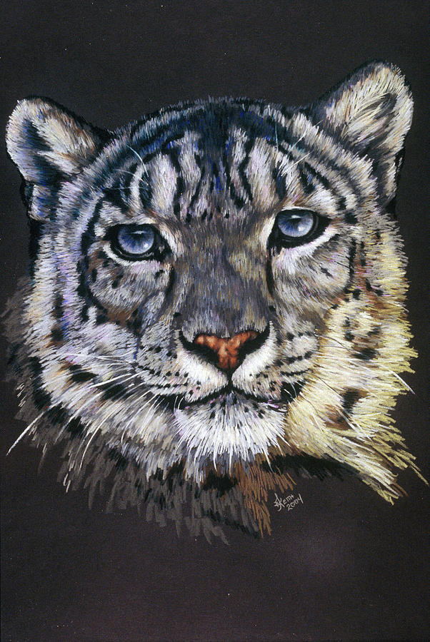 Snow Leopard Painting - Overture by Barbara Keith