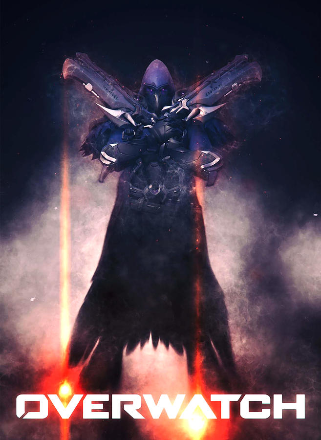 Dragon Digital Art - Overwatch game reaper by Happy Endang