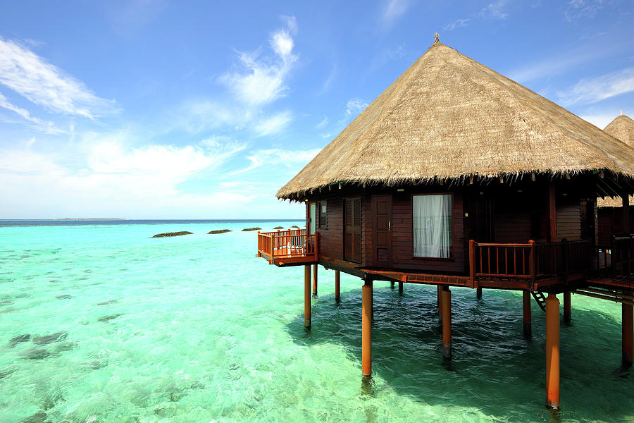 Overwater-bungalow At The Maldives Photograph by Wolfgang steiner