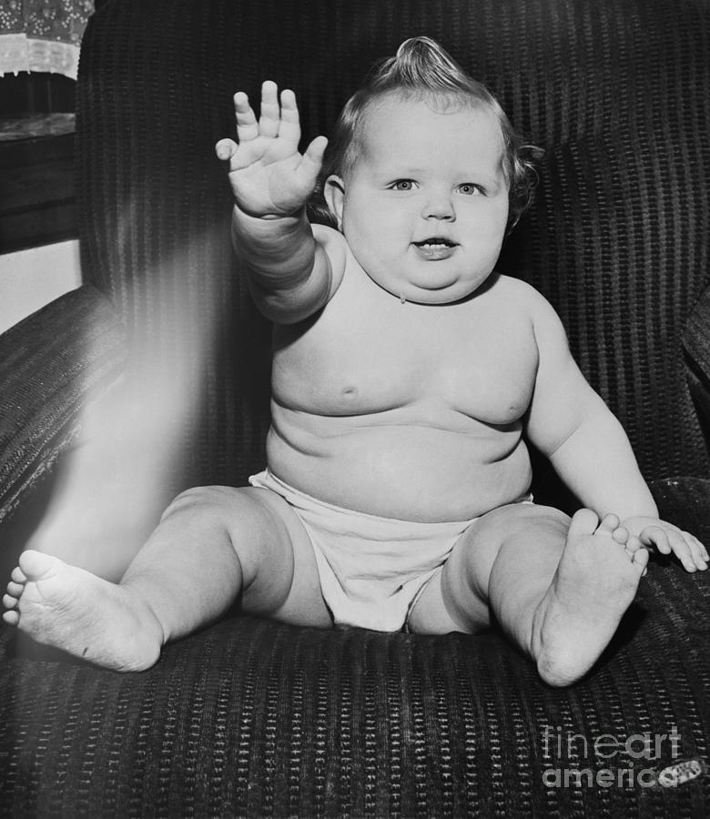 Overweight Baby Girl Photograph by Bettmann
