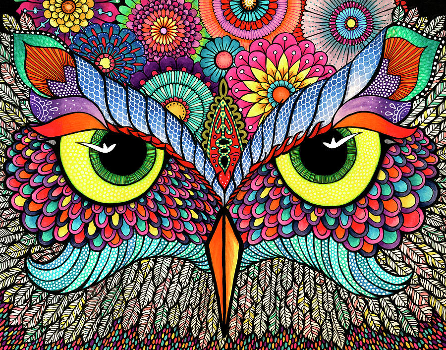 Owl Face Digital Art by Hello Angel | Fine Art America