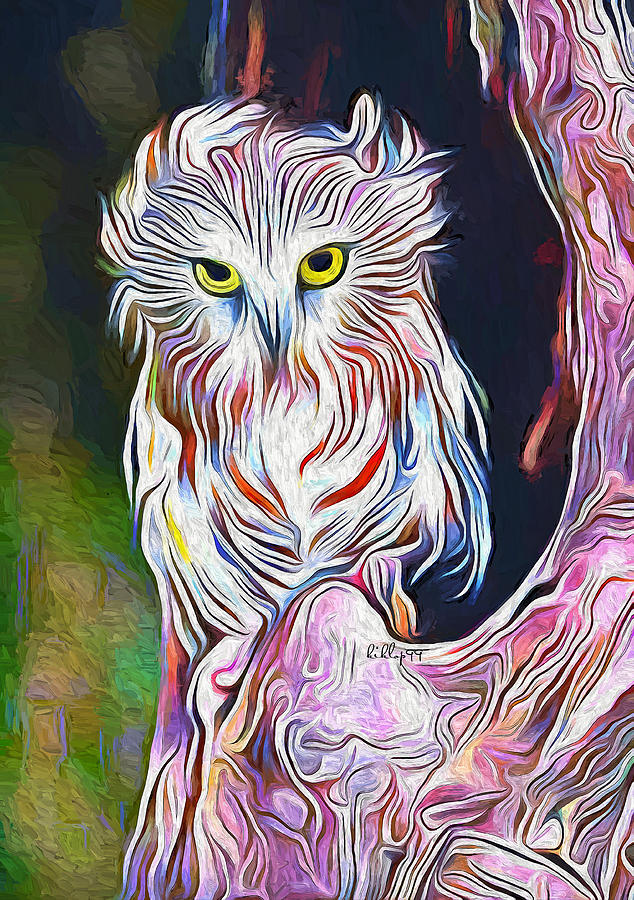 Owl Portrait Painting
