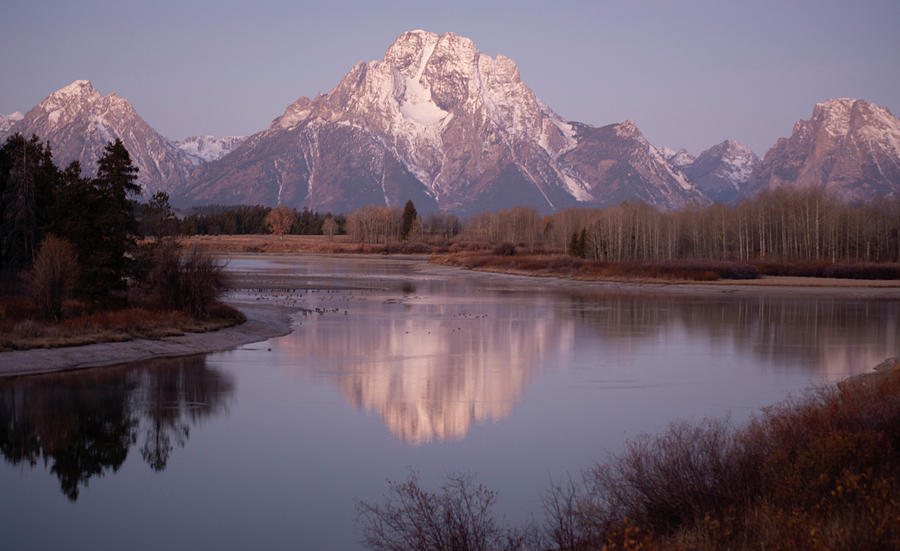 Oxbow Bend At Sunrise In Grand Tetons Photograph by Patrick Nowotny