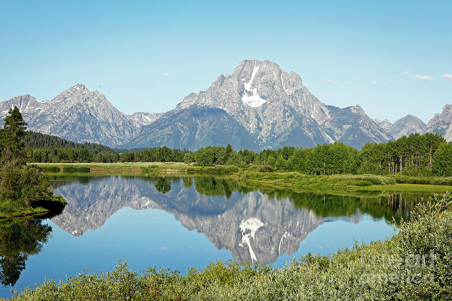 Oxbow Bend Reflection Photograph by Stephen Schwiesow