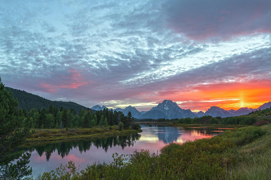 Oxbow Bend Sunset Photograph by Angelo Marcialis