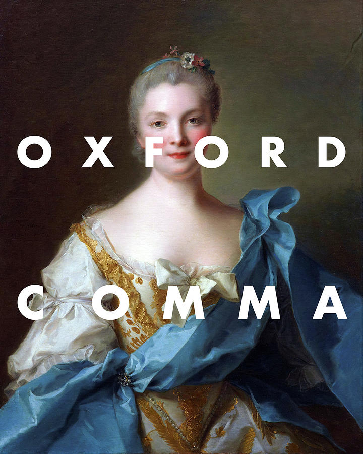 Oxford Comma Lyrics Print Digital Art by Georgia Clare