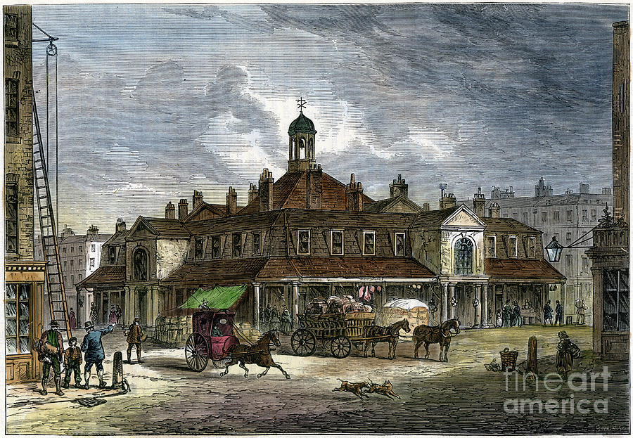 Oxford Market, 19th Century Drawing by Print Collector