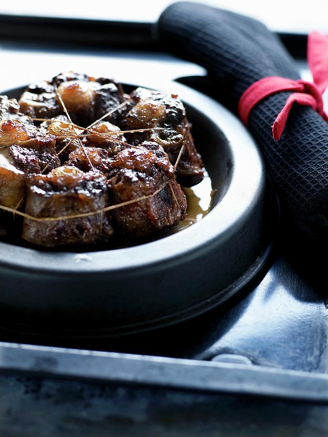 Oxtail With Marchand De Vin Sauce Photograph by Amiel