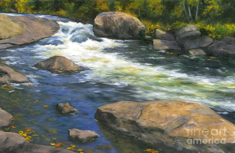 Oxtongue River Rapids Painting by Michael Swanson