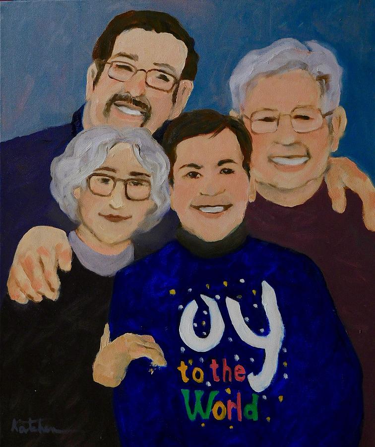 Oy to the World Painting by Carole Katchen