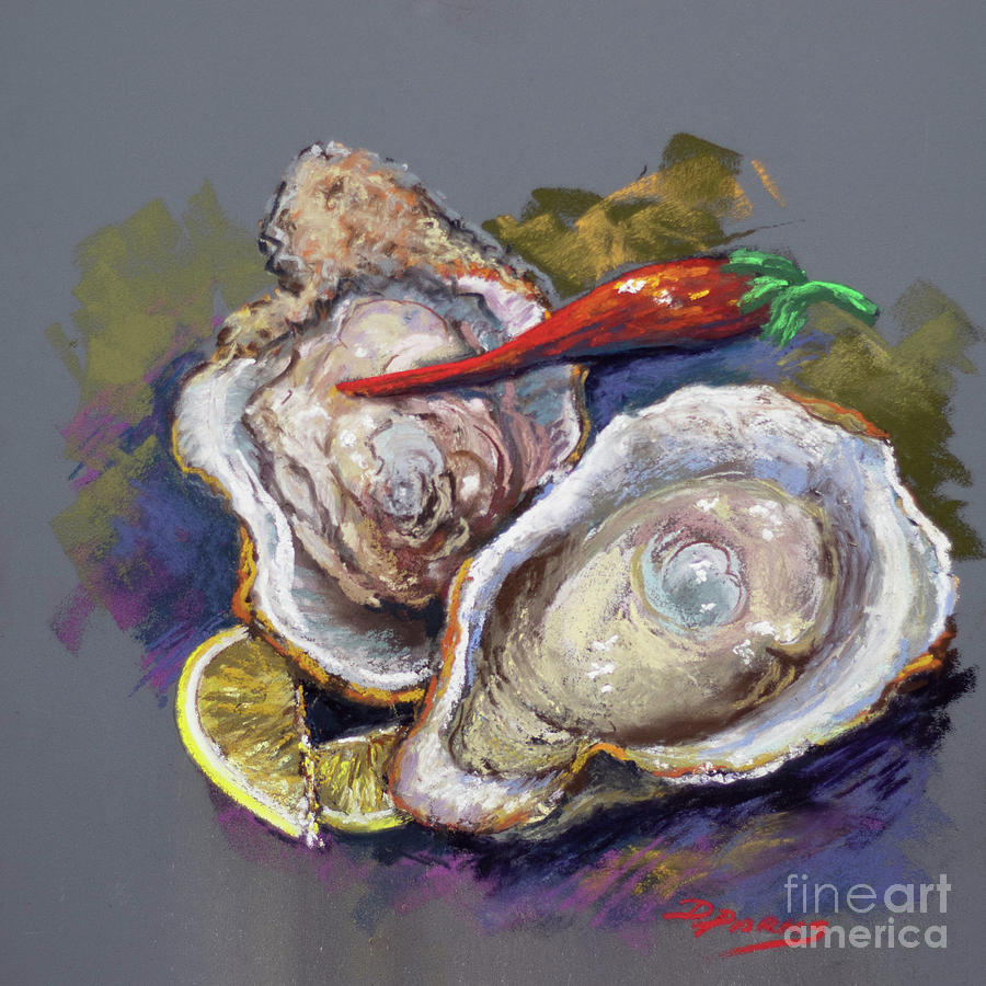 Oysters and Cayenne Painting by Dianne Parks