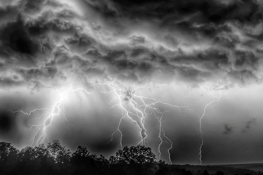 Ozarks Lightning Storm Photograph by Ron Lewis - Fine Art America