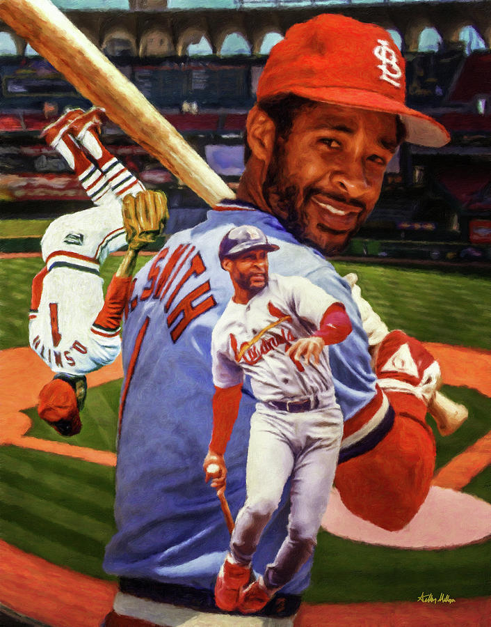 Vintage MLB (Official Fan) - St. Louis Cardinals Ozzie Smith Caricature T-Shirt 1992 Large