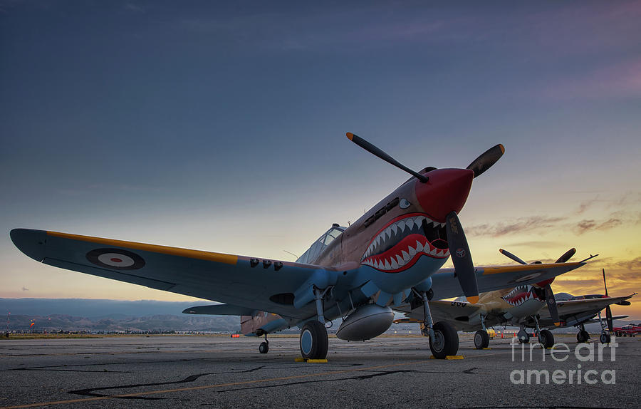 P 40 Sunset Photograph by Gary Stray - Fine Art America