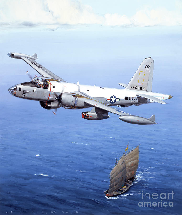 Lockheed P2V-7 Neptune Painting by Jack Fellows