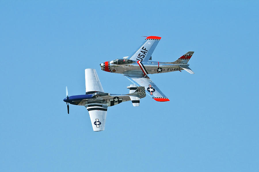 P51 and F86 Photograph by Greg Smith