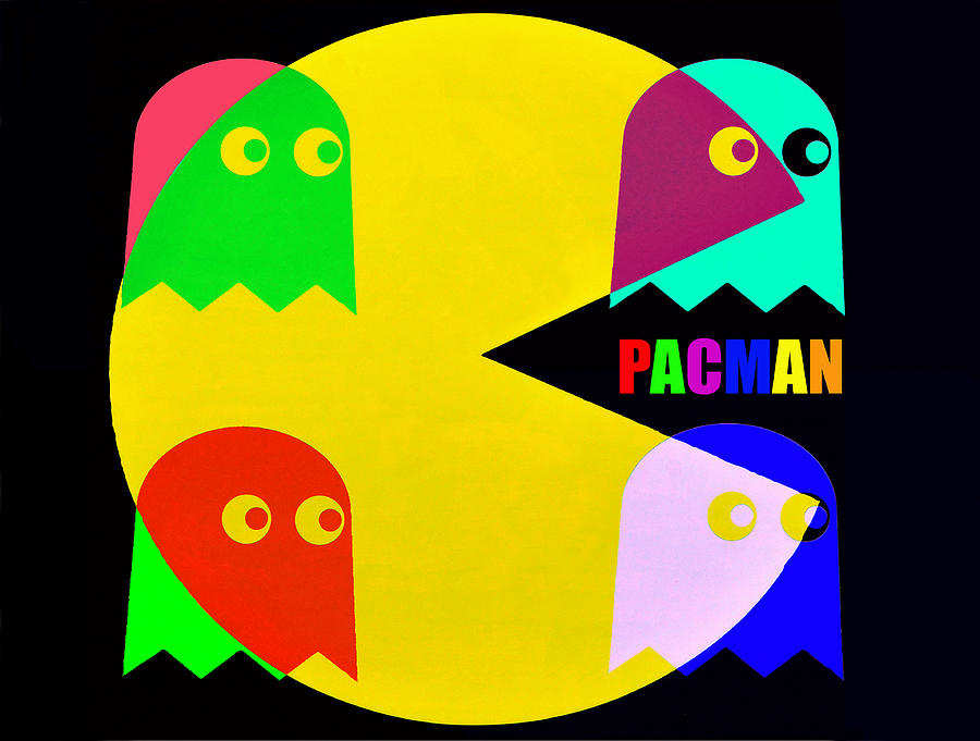 Pac Man Pop Art Digital Art by David Lee Thompson