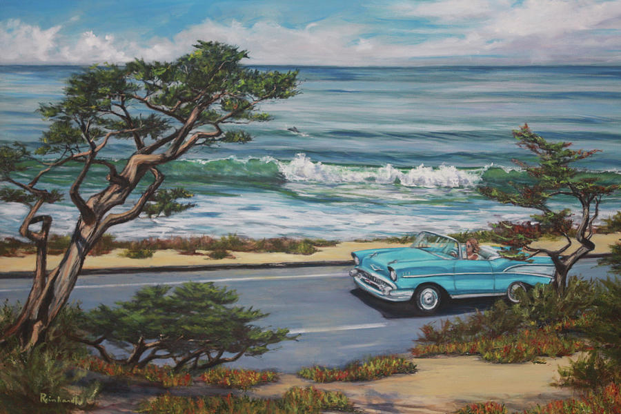 Pacific Coast HWY Painting by Lisa Reinhardt