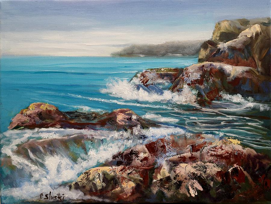 Pacific No.1 Painting by Carole Sluski