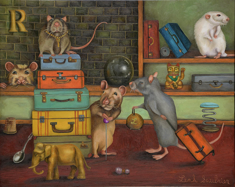 Pack Rats Painting by Leah Saulnier The Painting Maniac