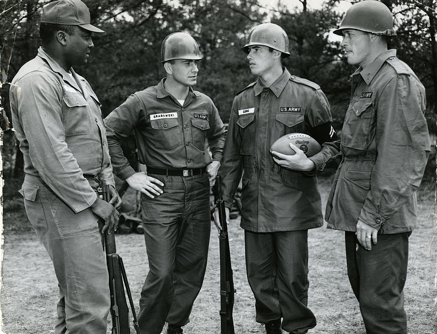 Green Bay Packers Photograph - Packers At National Guard Camp by LIFE Picture Collection