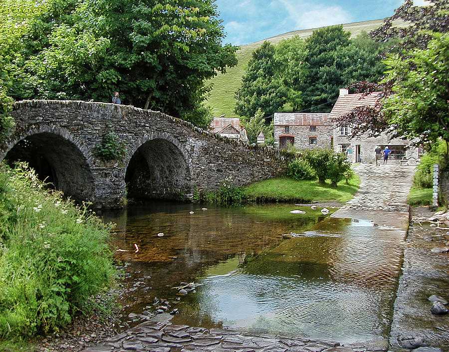 Packhorse Bridge and Ford Photograph by Helaine Cummins