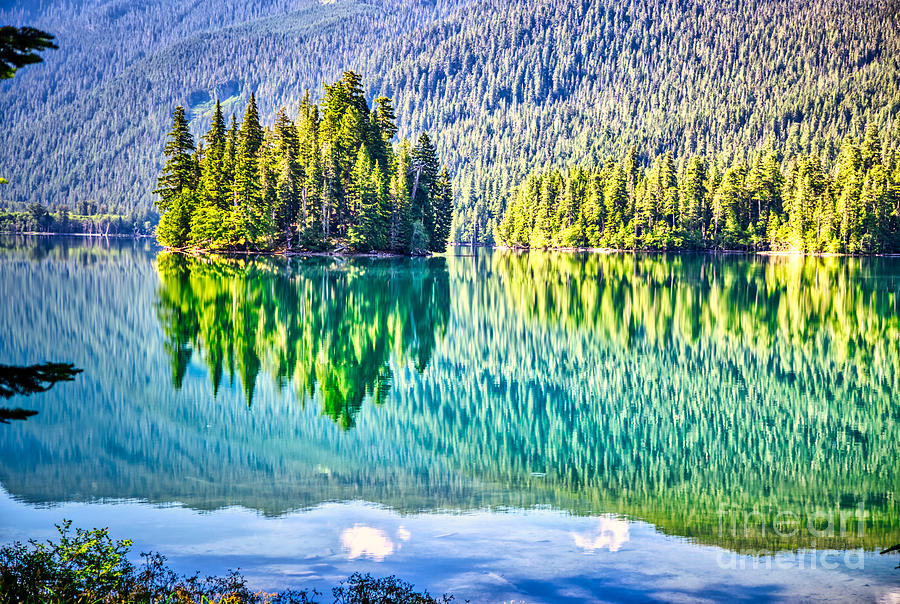 Packwood Lake Reflections Photograph by Bruce Block