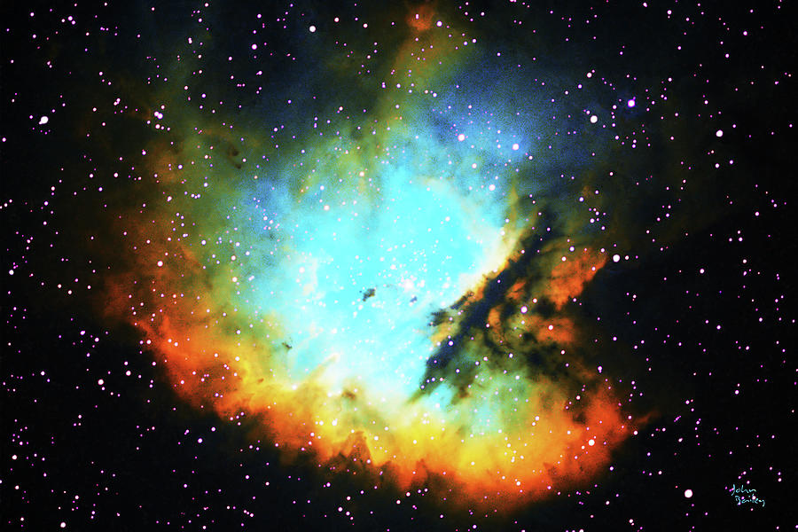 Space Photograph - Pacman Nebula by John Bailey