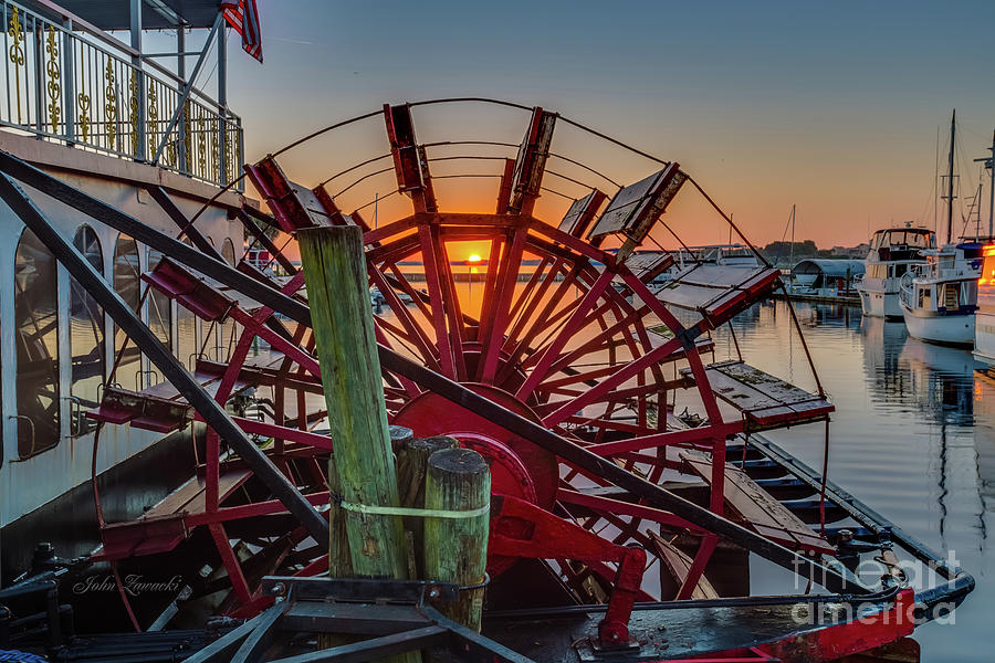 Paddle wheel Sunrise by John Zawacki Paddle wheel Sunrise by John Zawacki