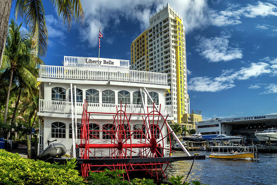 Paddleboat In Fort Lauderdale Digital Art by Laura Zeid