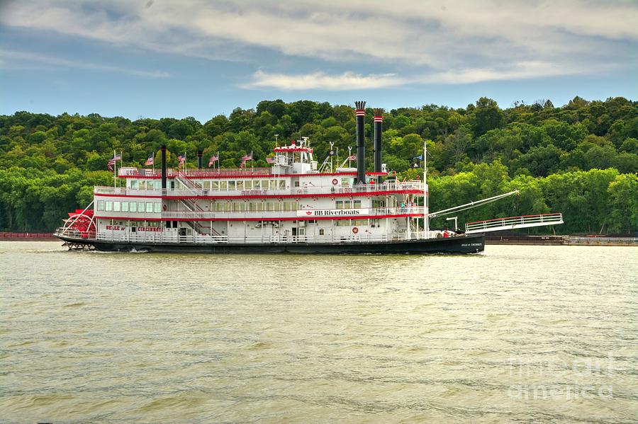 Paddlewheeler On The Ohio Photograph By Paul Lindner - Fine Art America