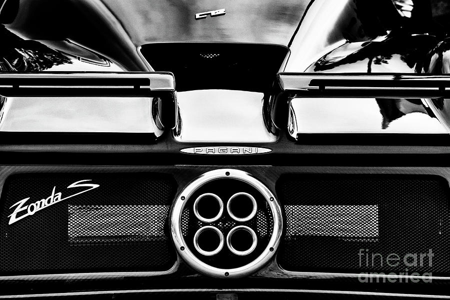 Pagani Zonda C12S Car Rear Abstract Photograph by Tim Gainey