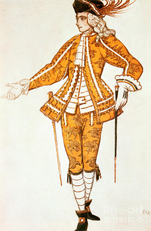 Page De La Fee Des Canaris, Costume Drawing by Print Collector