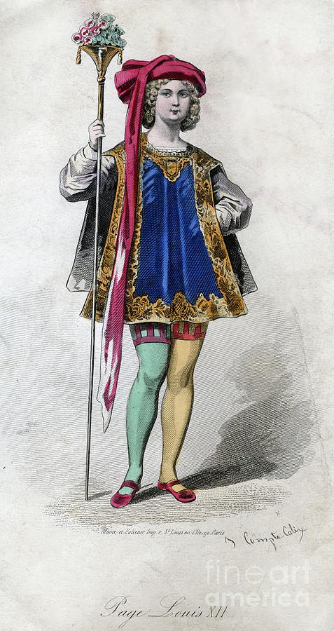 Page, Louis Xii, 19th Century.artist Drawing by Print Collector