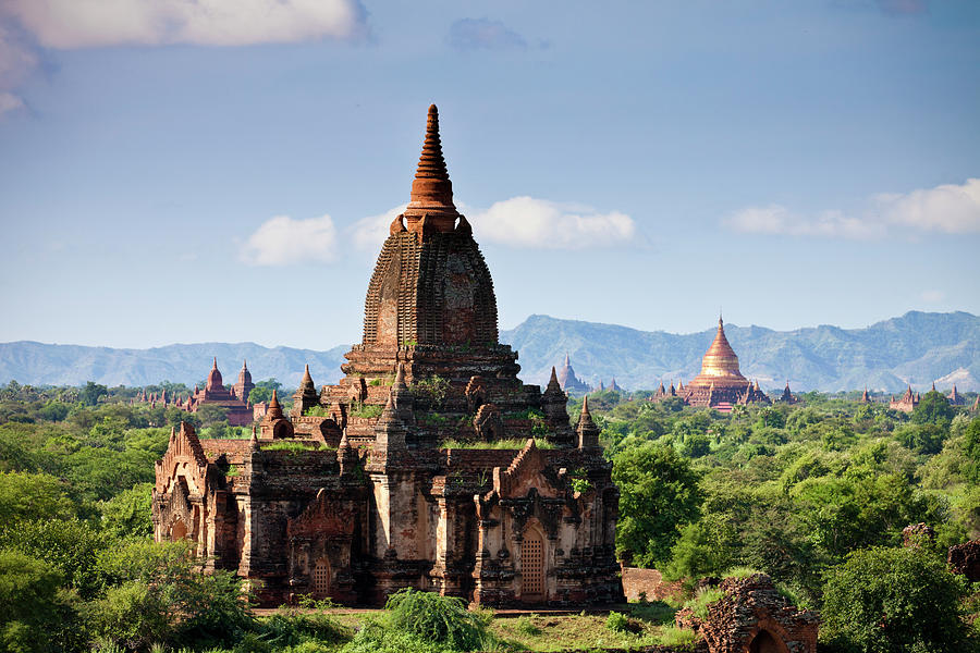 Pagodafield With Pagodas In Bagan Photograph by Daniel Osterkamp