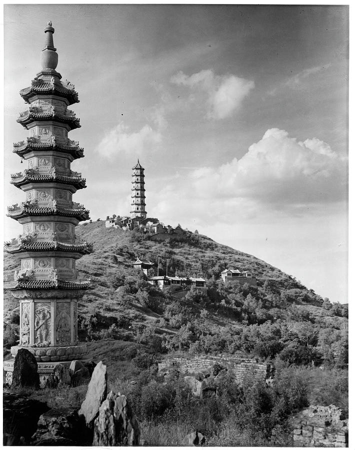 Pagodas In Peking Photograph by American Stock Archive