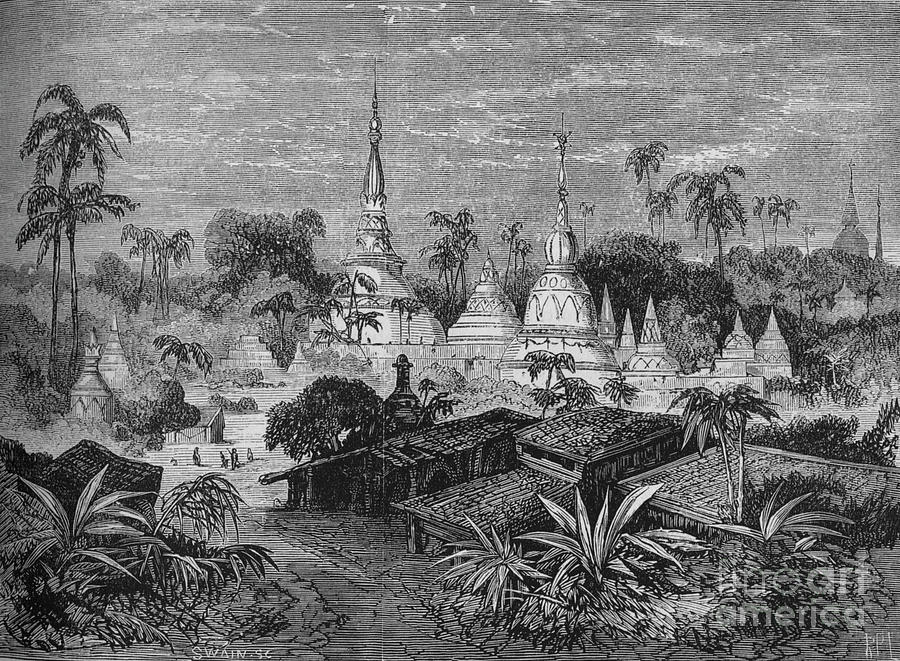 Pagodas Drawing by Print Collector
